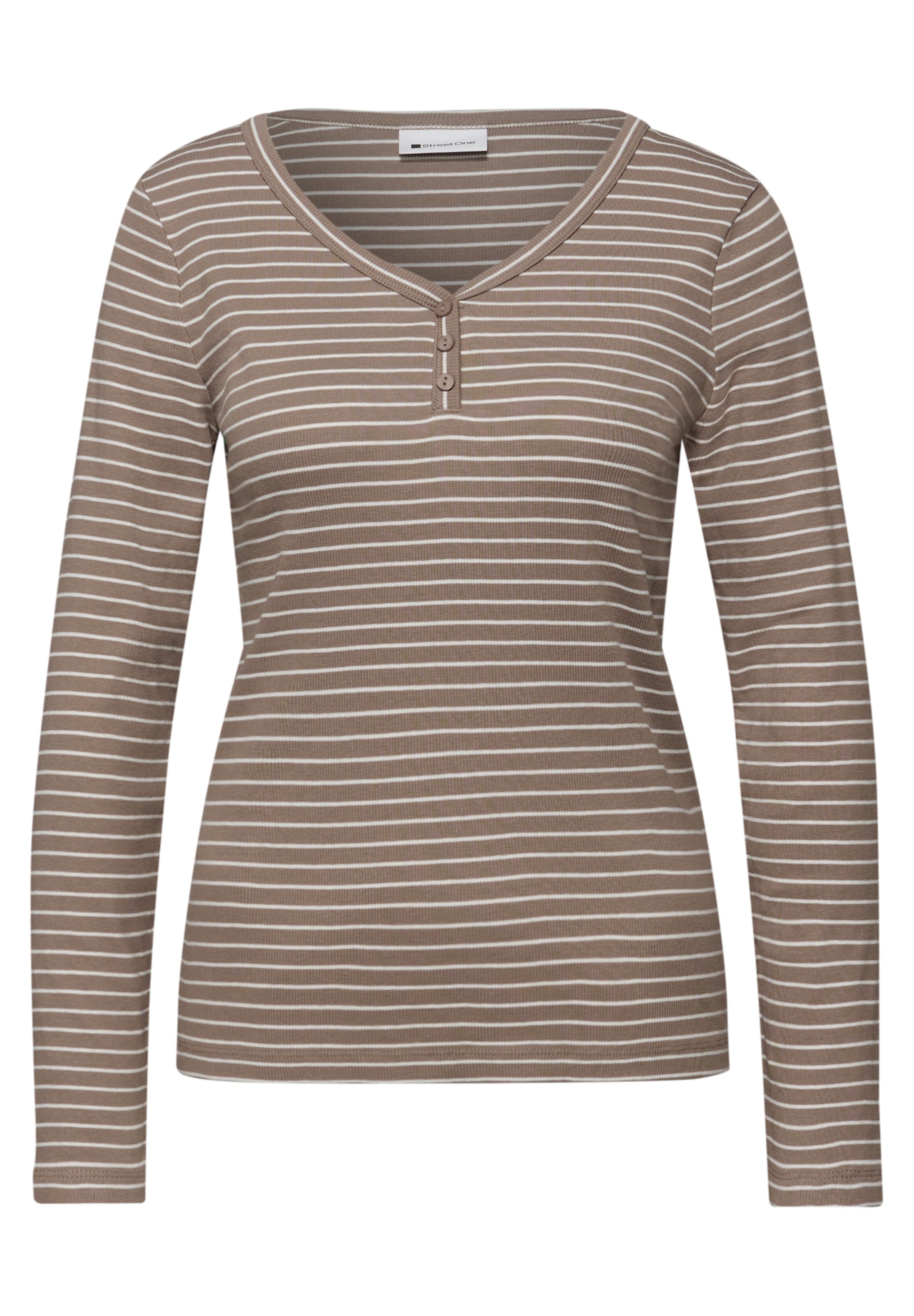 STREET ONE Shirt in Brown: front