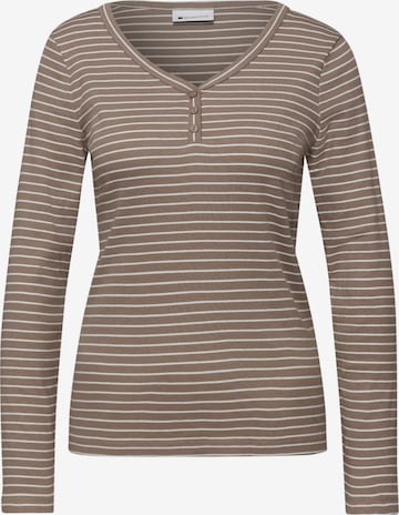 STREET ONE Shirt in Brown: front