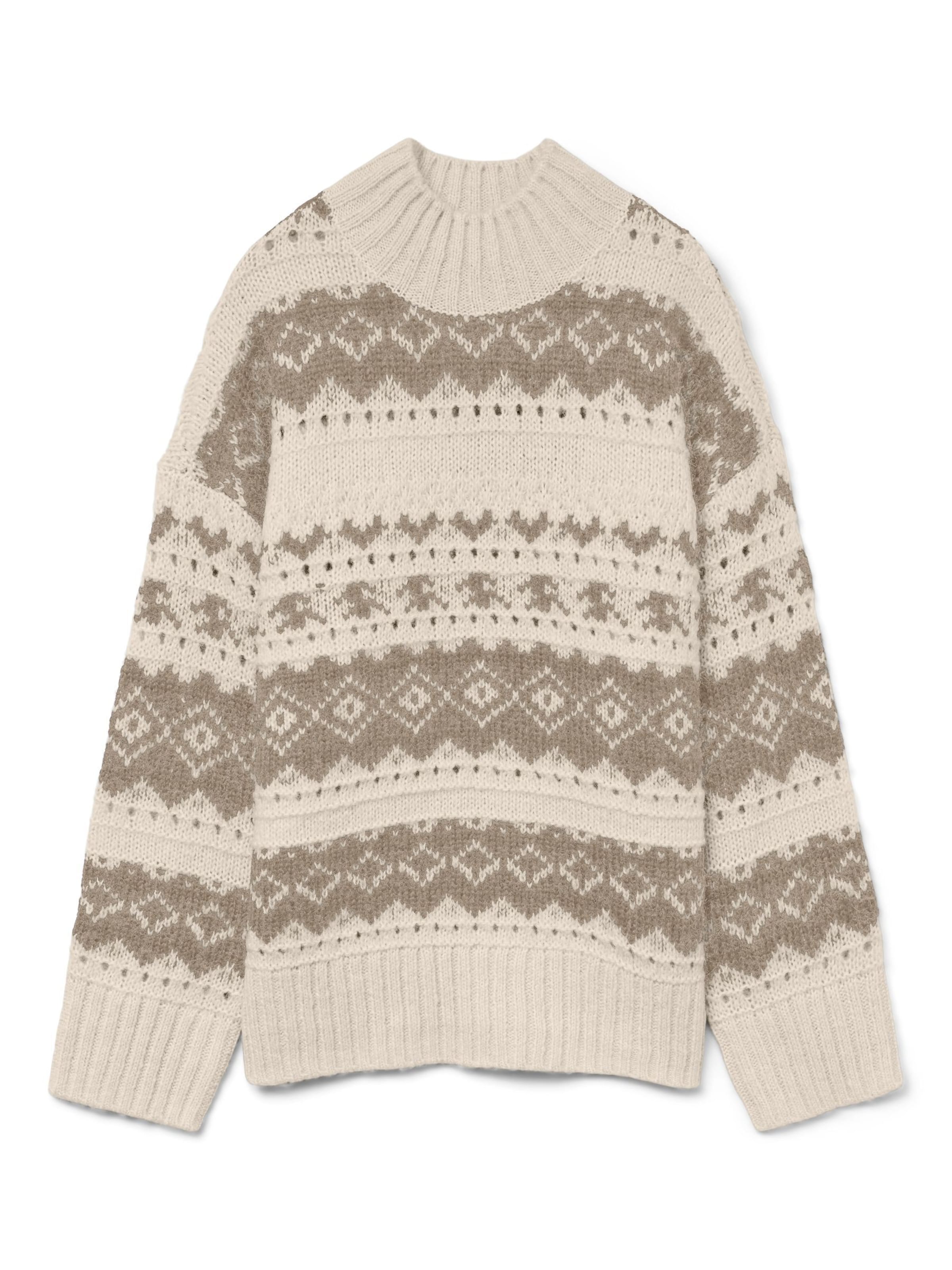 VERO MODA Sweater 'AMPLE' in Beige: front