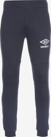 UMBRO Tapered Workout Pants in Blue: front