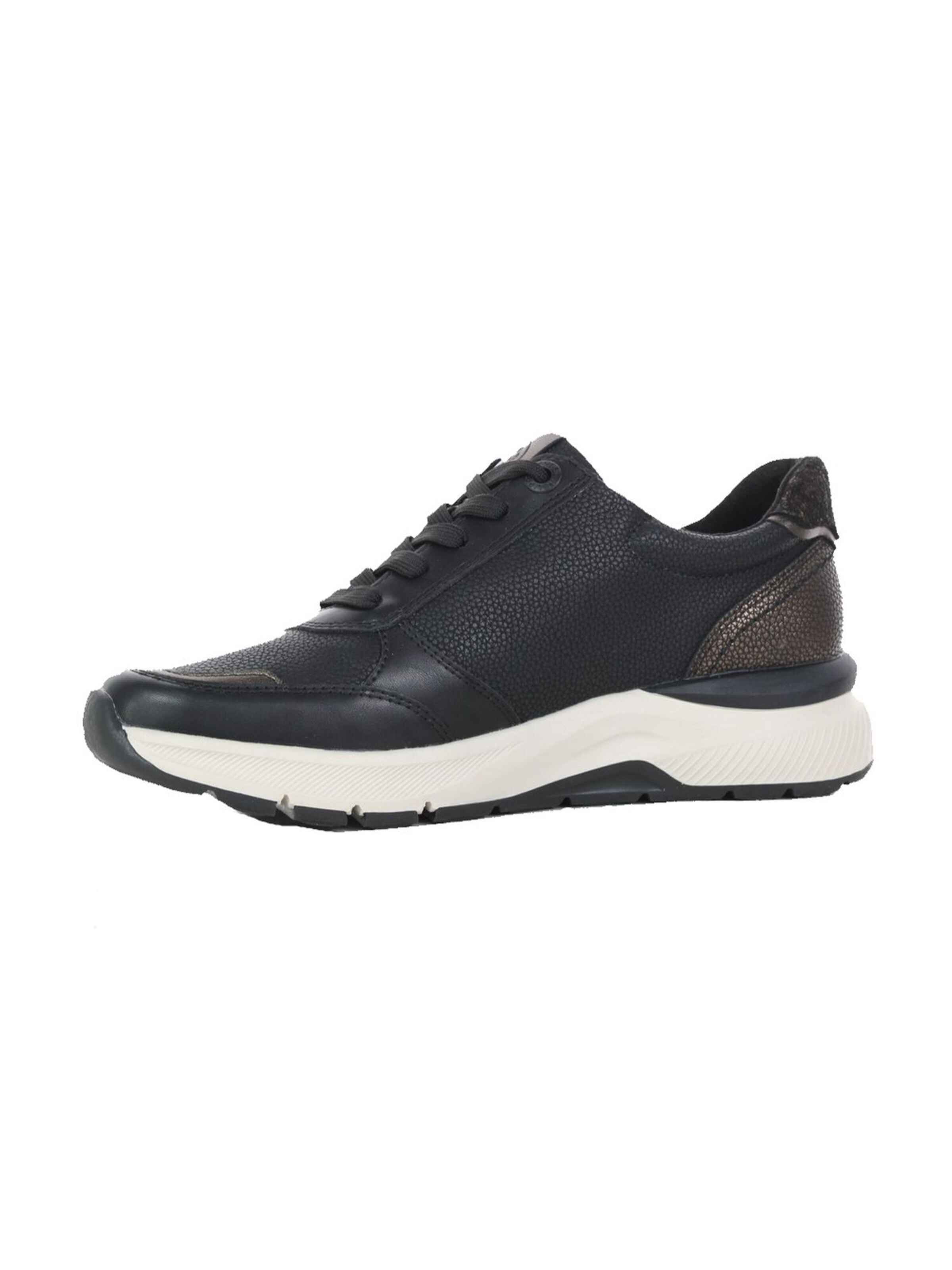 Relife Platform trainers in Black: front
