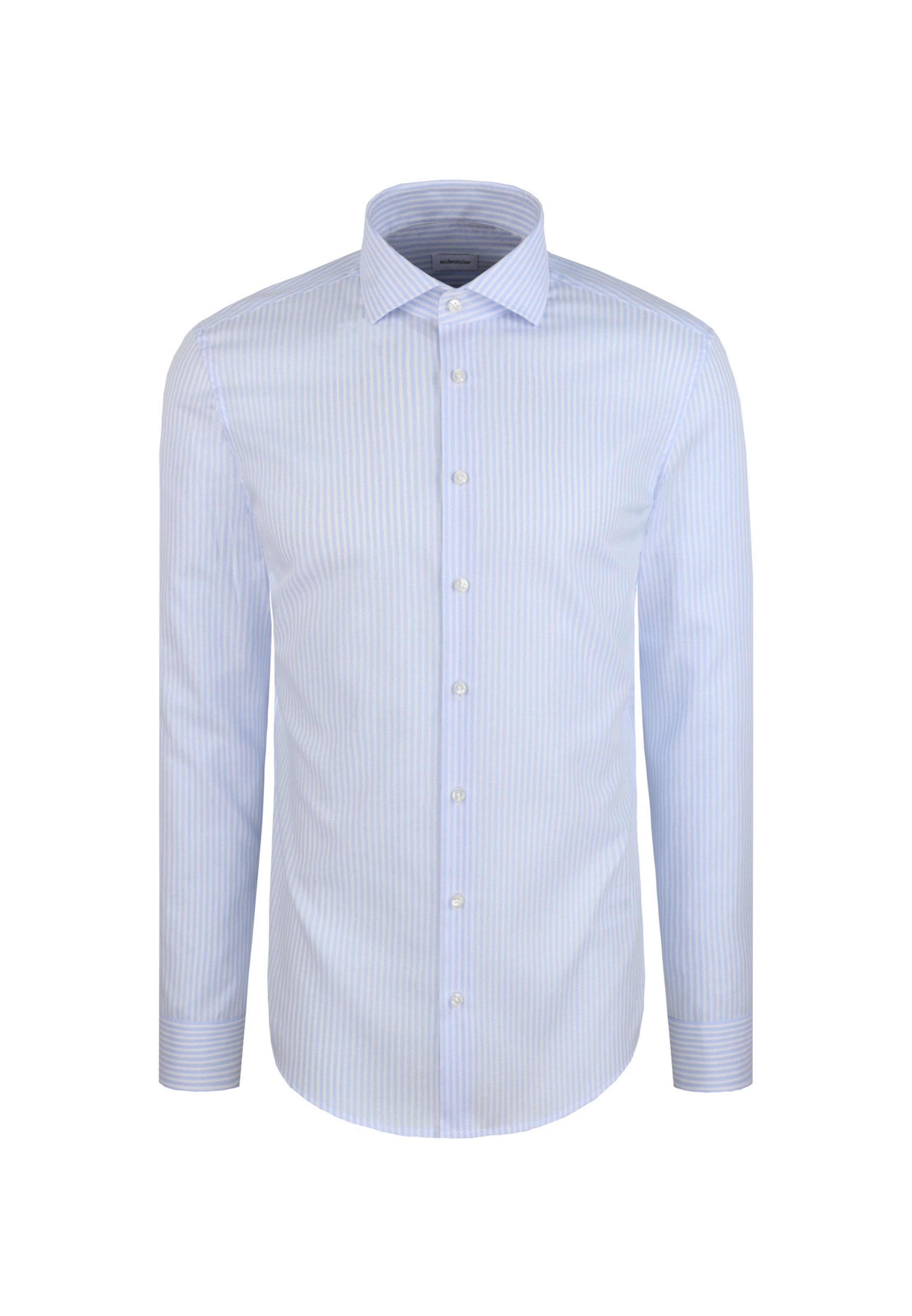 Coupe slim Chemise business 'Schwarze Rose' SEIDENSTICKER en bleu : devant