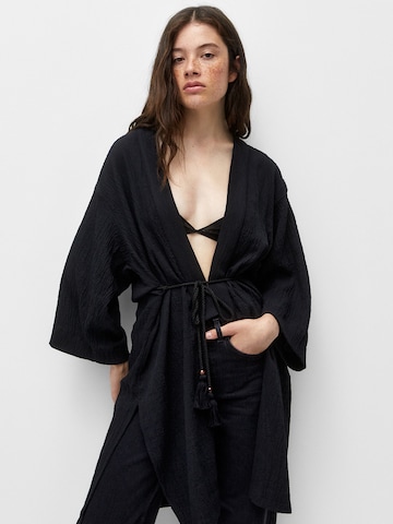 Pull&Bear Kimono i sort: forside