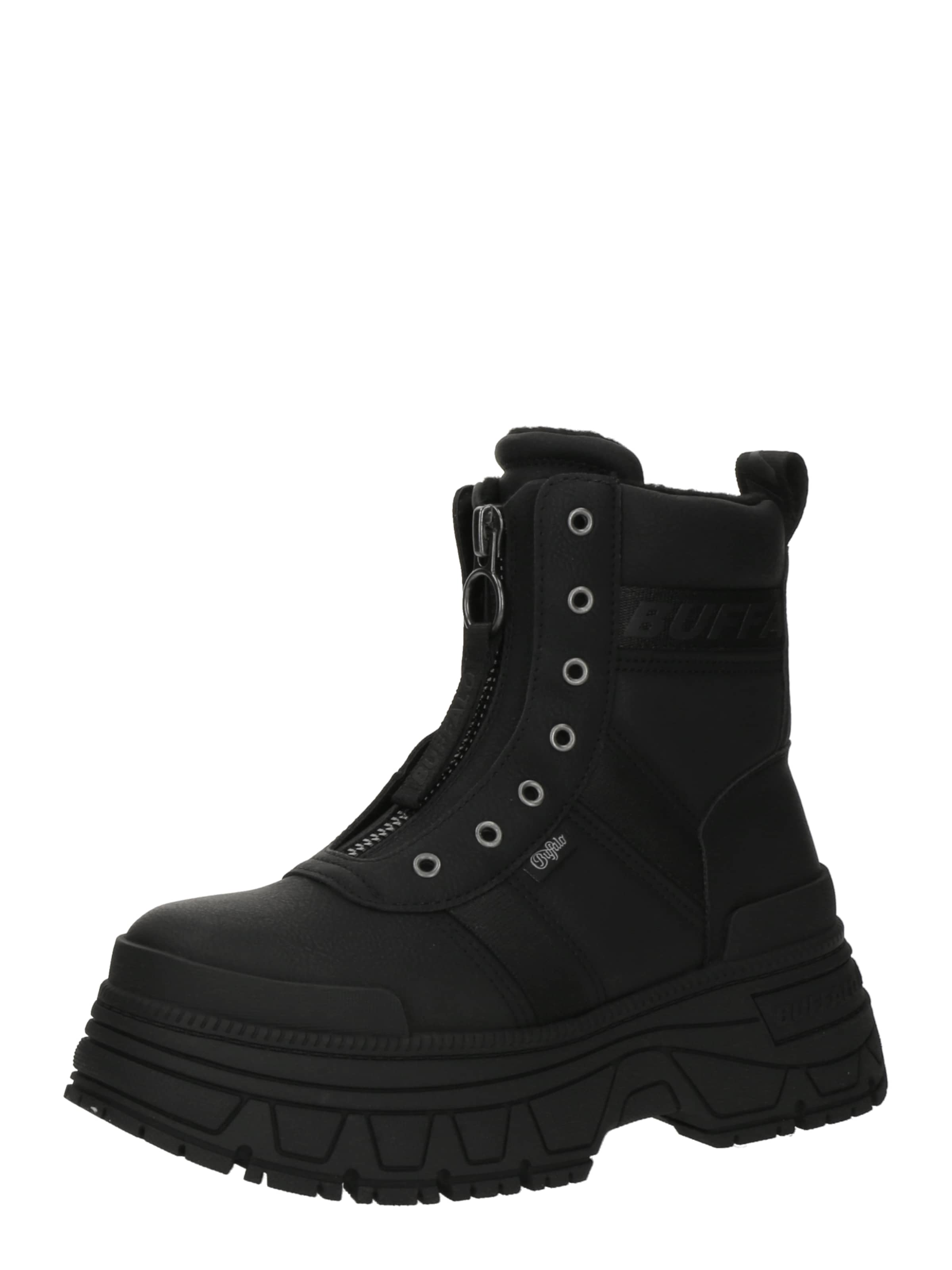 Bottines à lacets 'FUSION' BUFFALO en noir : devant