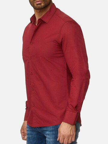 Reslad Slim Fit Hemd 'RS7002' in Rot
