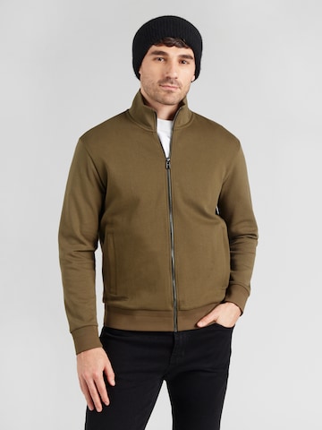 BOSS Sweatjacke 'H-Shepherd' in Grün: Vorderseite