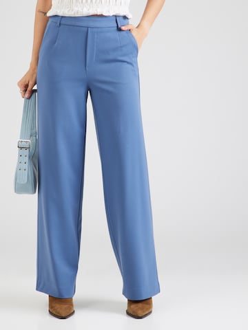 VILA Wide leg Bandplooibroek 'VIVARONE' in Blauw: voorkant
