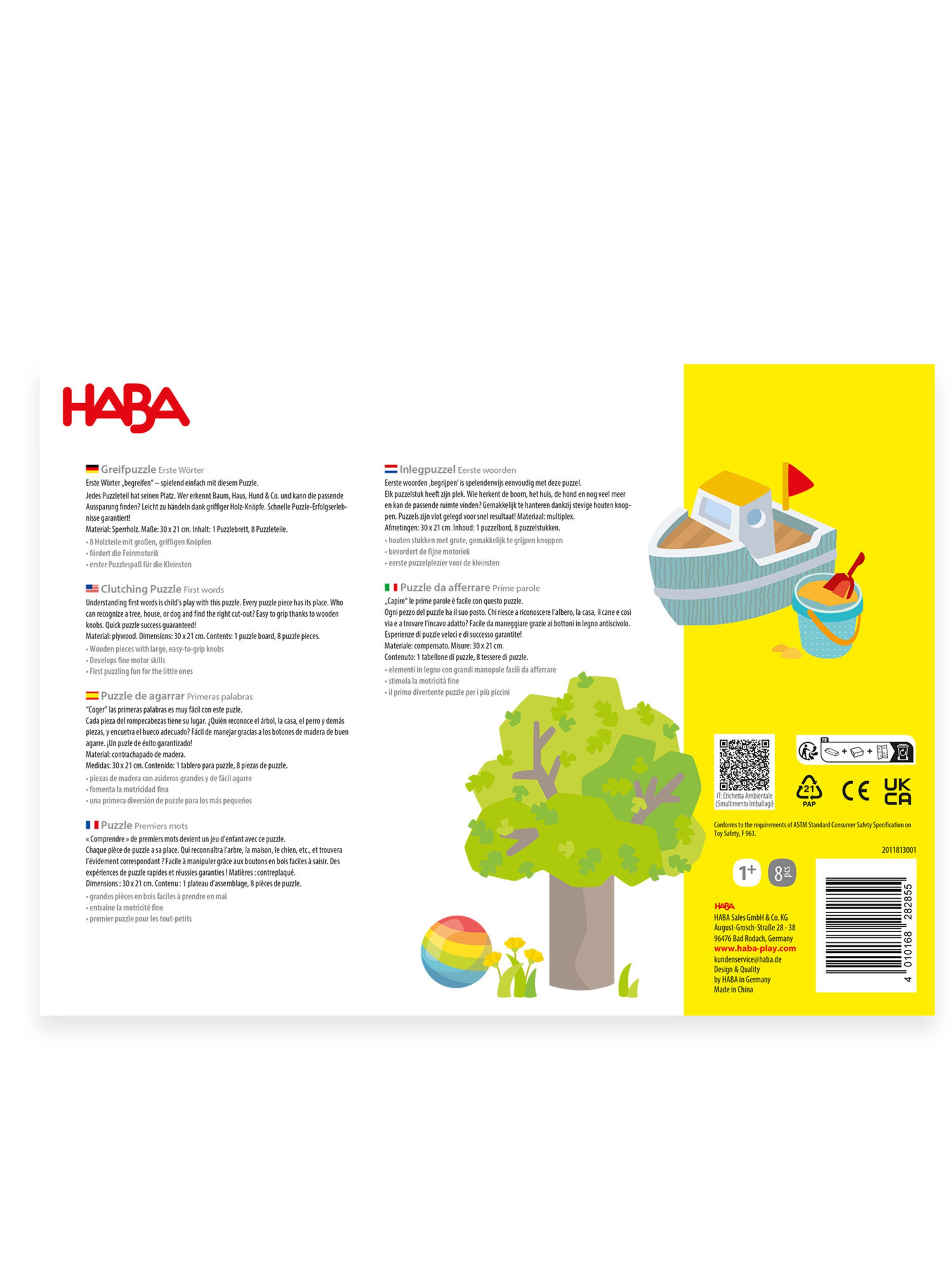 HABA Spel ' Greifpuzzle ' in Gemengde kleuren