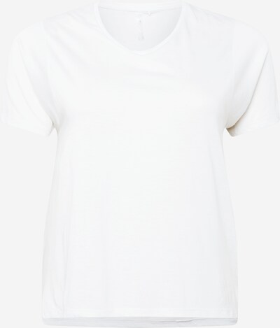 Only Play Curvy T-shirt fonctionnel en blanc, Vue avec produit