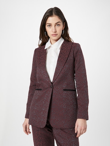 SCOTCH & SODA - Blazer 'Leopard' em vermelho: frente