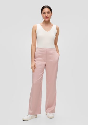 Wide Leg Pantalon s.Oliver BLACK LABEL en rose