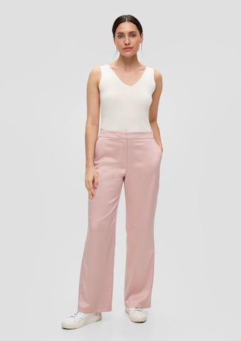 s.Oliver BLACK LABEL Wide Leg Hose in Pink