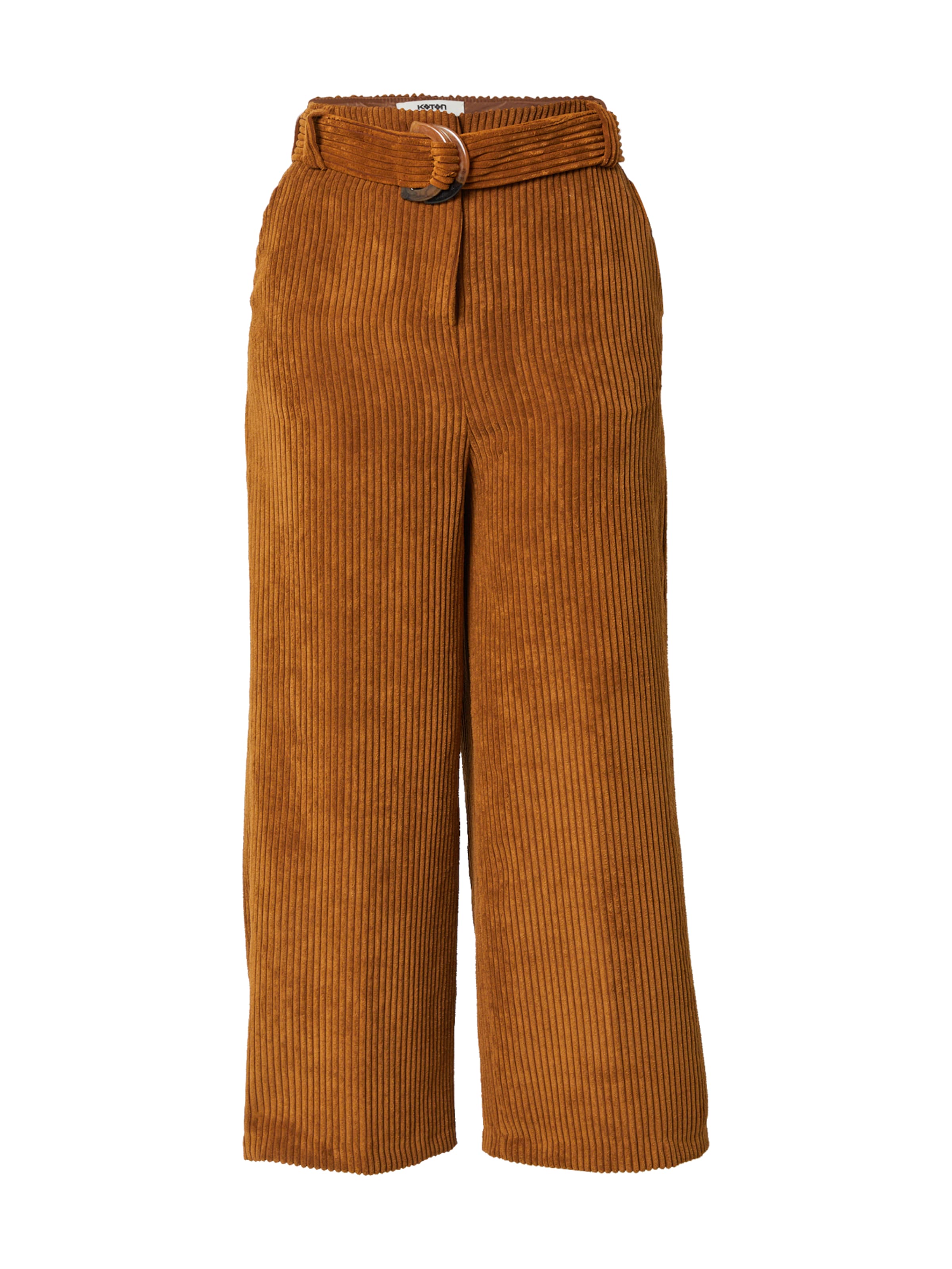 Koton Wide leg Παντελόνι σε καφέ: μπροστά