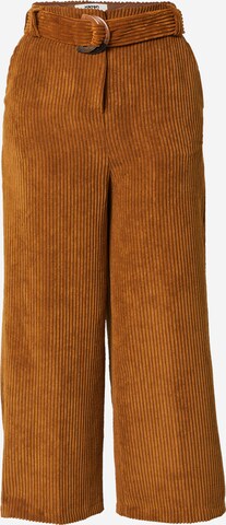 Koton Wide leg Trousers in Brown: front