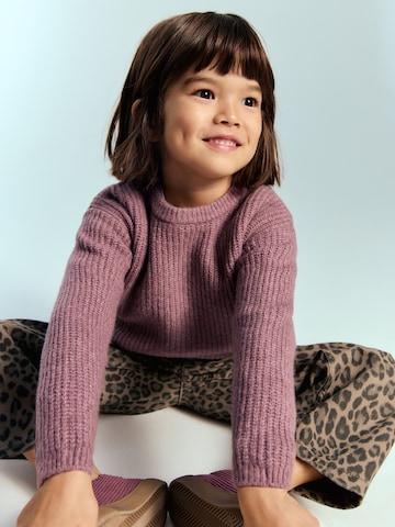 MANGO KIDS Loosefit Džíny – hnědá