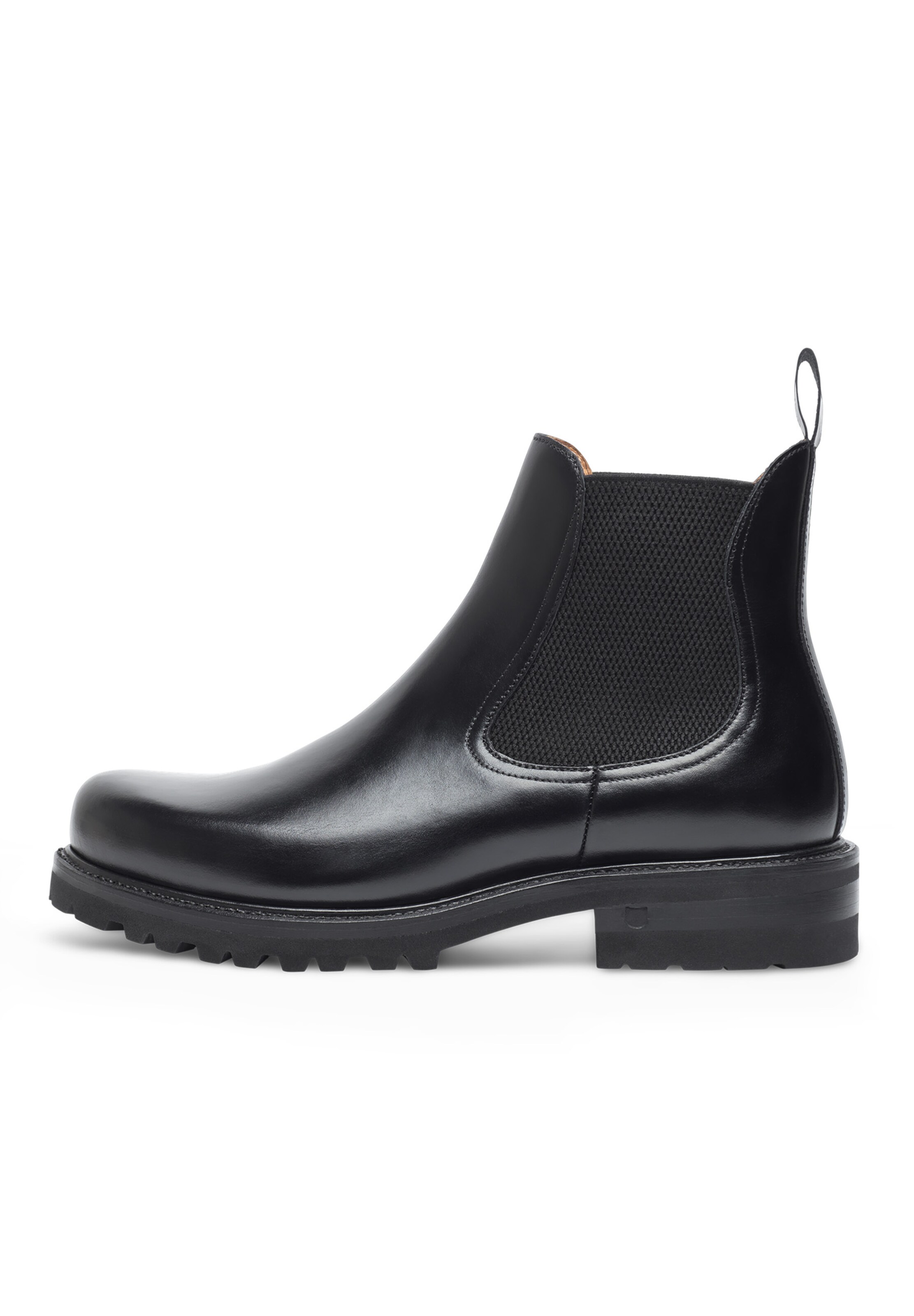 Henry Stevens Chelsea boots 'Harry' in Zwart: voorkant