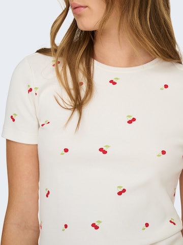 ONLY Футболка 'ONLFENJA' в Белый