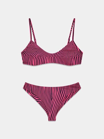 GUESS Bustier Bikini in Pink
