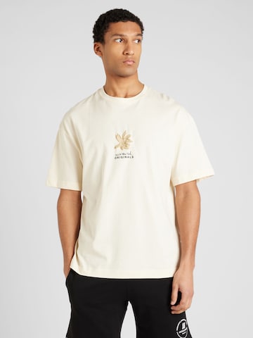 JACK & JONES T-shirt 'EASTER ACTIVITY' i beige: framsida