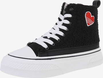 Ital-Design Sneaker high in Schwarz: Vorderseite