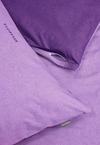 SCHIESSER Duvet Cover 'Doubleface Renforcé' in Purple