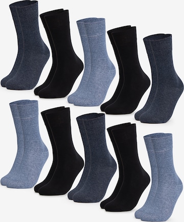 Occulto Socks 'Diabetiker Goetz' in Blue: front