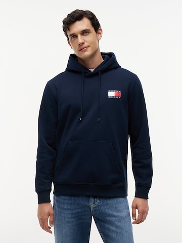 Tommy Jeans Mikina 'Essential' - Modrá: predná strana