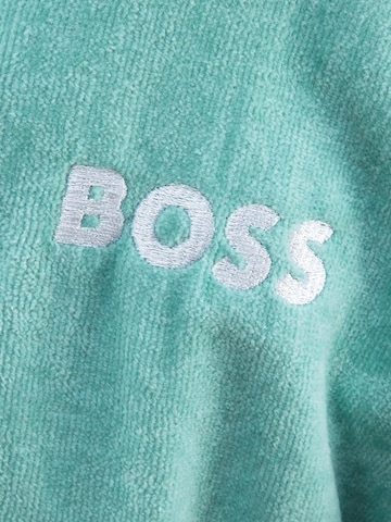 BOSS Home Long Bathrobe 'PLAIN' in Blue