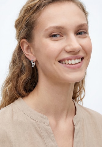 Boucles d'oreilles Gaya en argent : devant