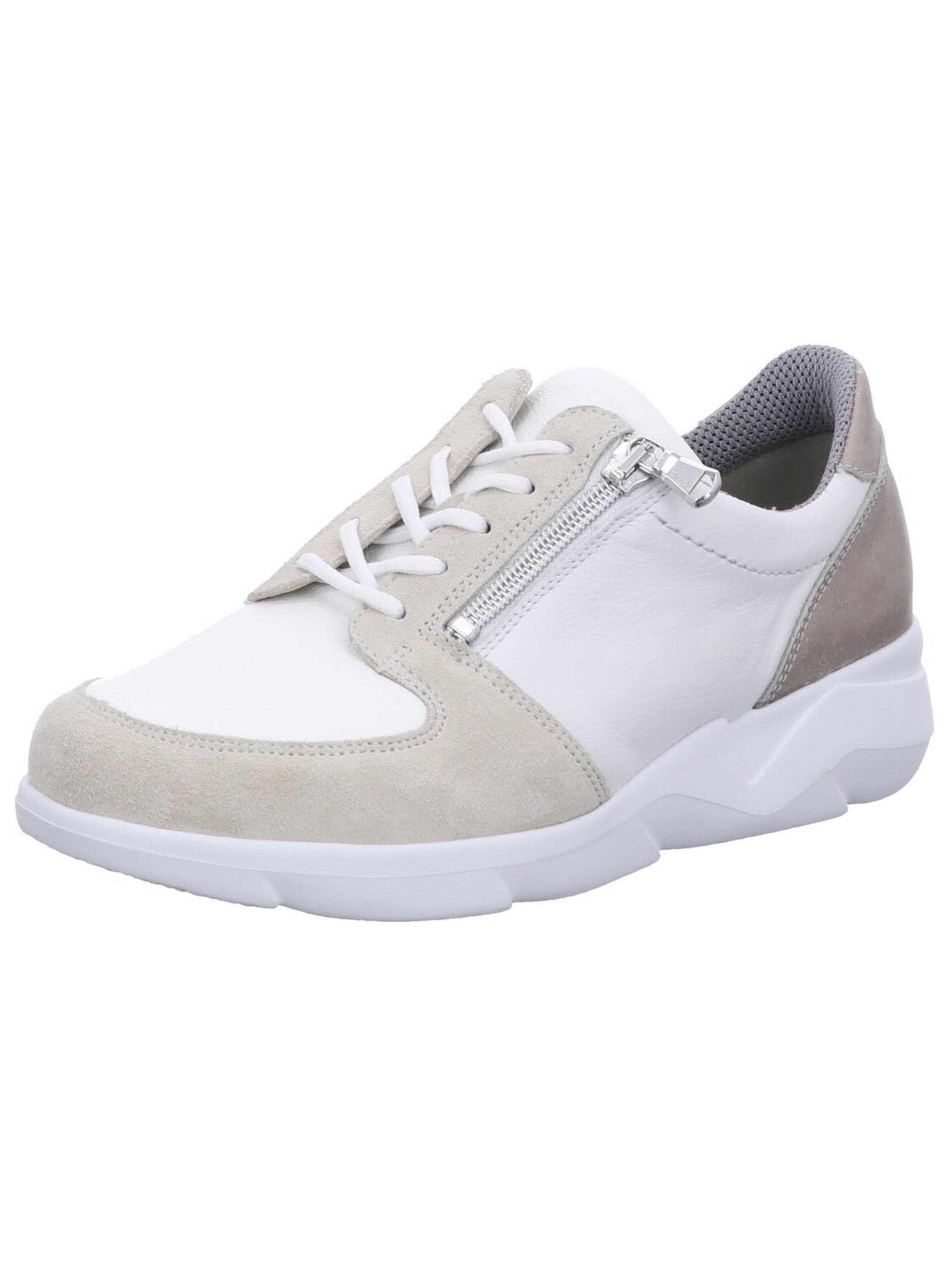WALDLÄUFER Sneaker low 'Komfort Schnürschuh Damen 668K02-400 111 Echtleder in weiß'‌‌‌‌‌‌ in 37,5 in weiß, Produktansicht