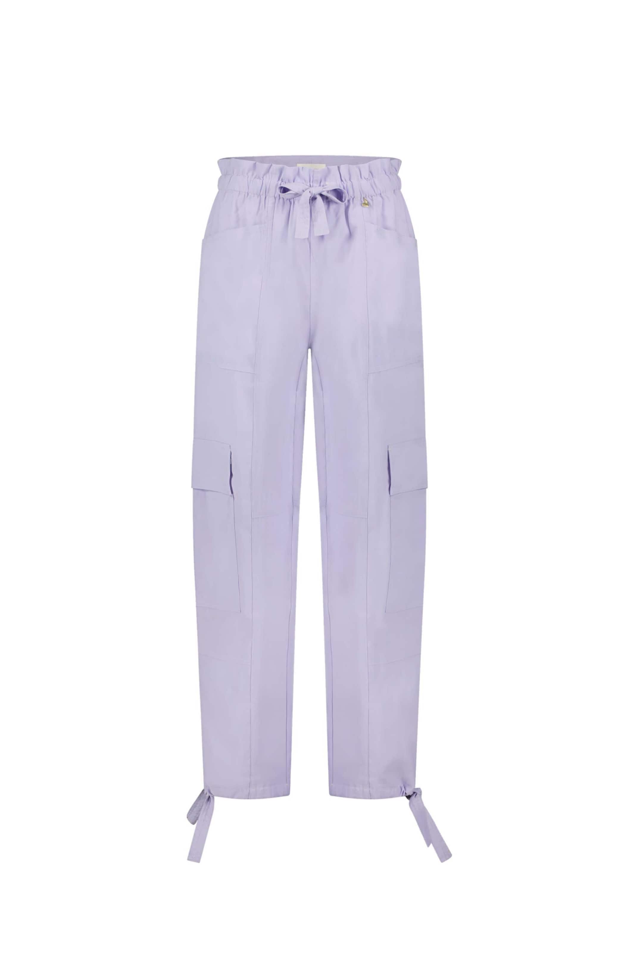 Fabienne Chapot Loose fit Cargo trousers in Purple: front