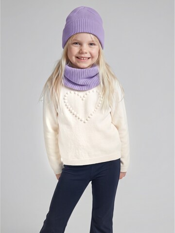 TOM TAILOR Beanie in Purple: front