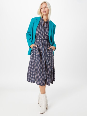 Louche Shirt Dress in Blue