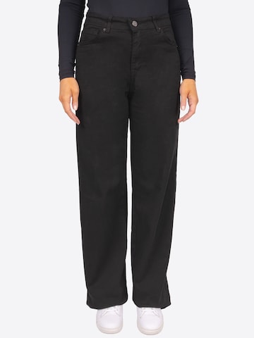 Seasons of April Regular Broek 'Estelle' in Zwart: voorkant