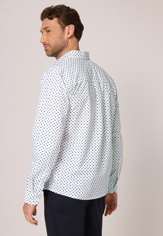 Street One MEN Comfort fit Button Up Shirt in White