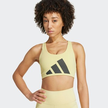 ADIDAS PERFORMANCE Bygelfri Sportbehå 'Powerimpact' i gul