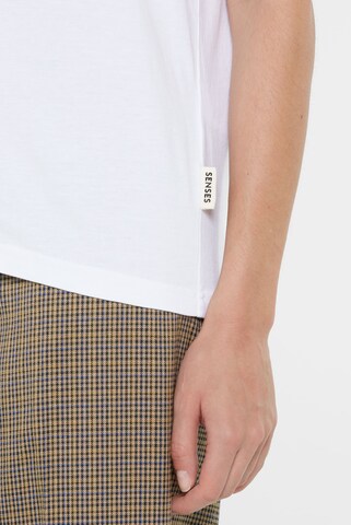 SENSES.THE LABEL T-Shirt 'TUL:IP' in Weiß