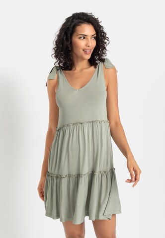 s.Oliver Summer dress in Green: front