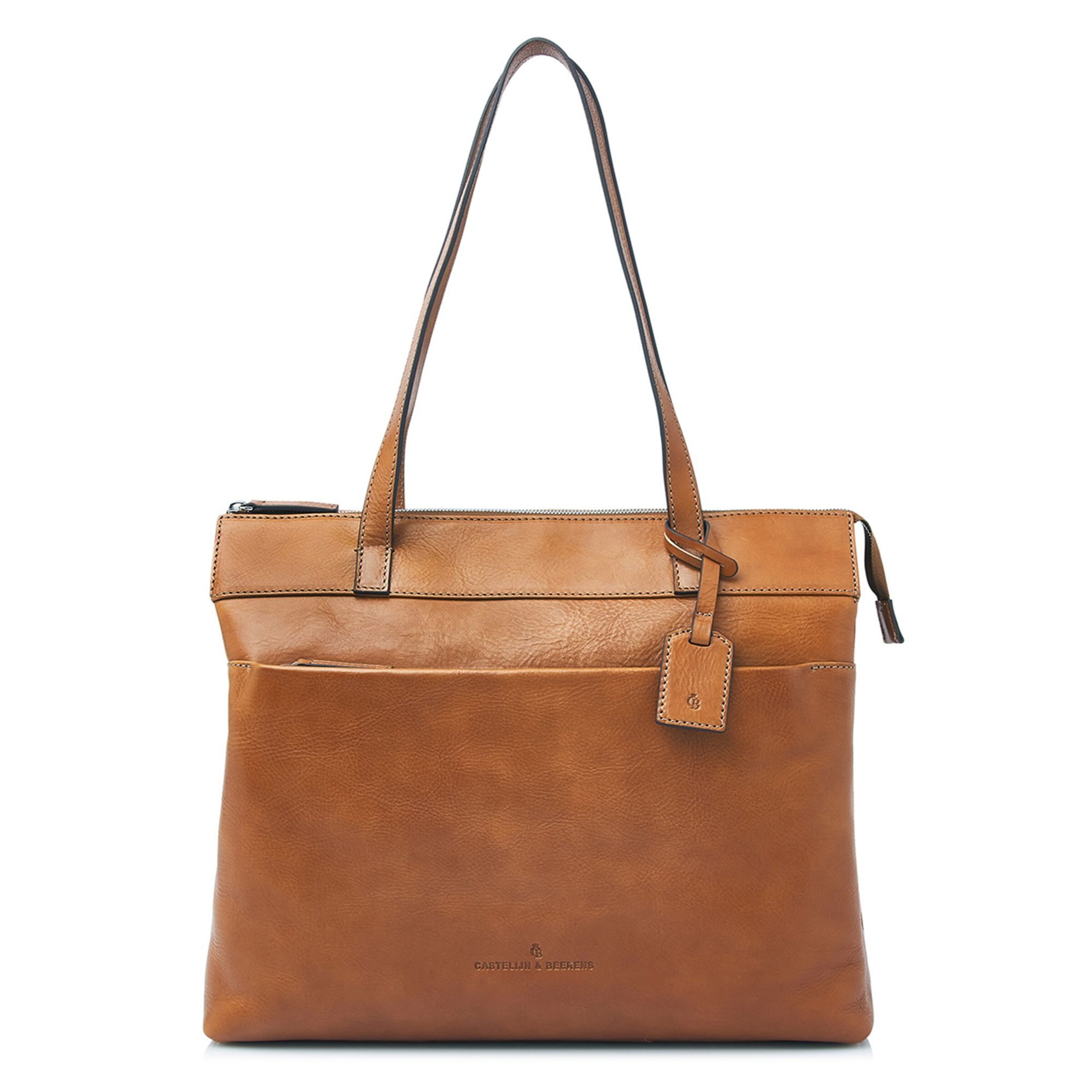 Castelijn & Beerens Shoulder Bag 'Lia' in Brown: front