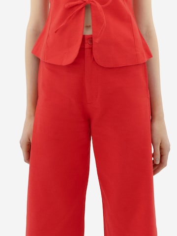 Thinking MU Wide Leg Hosen 'Karina' in Rot