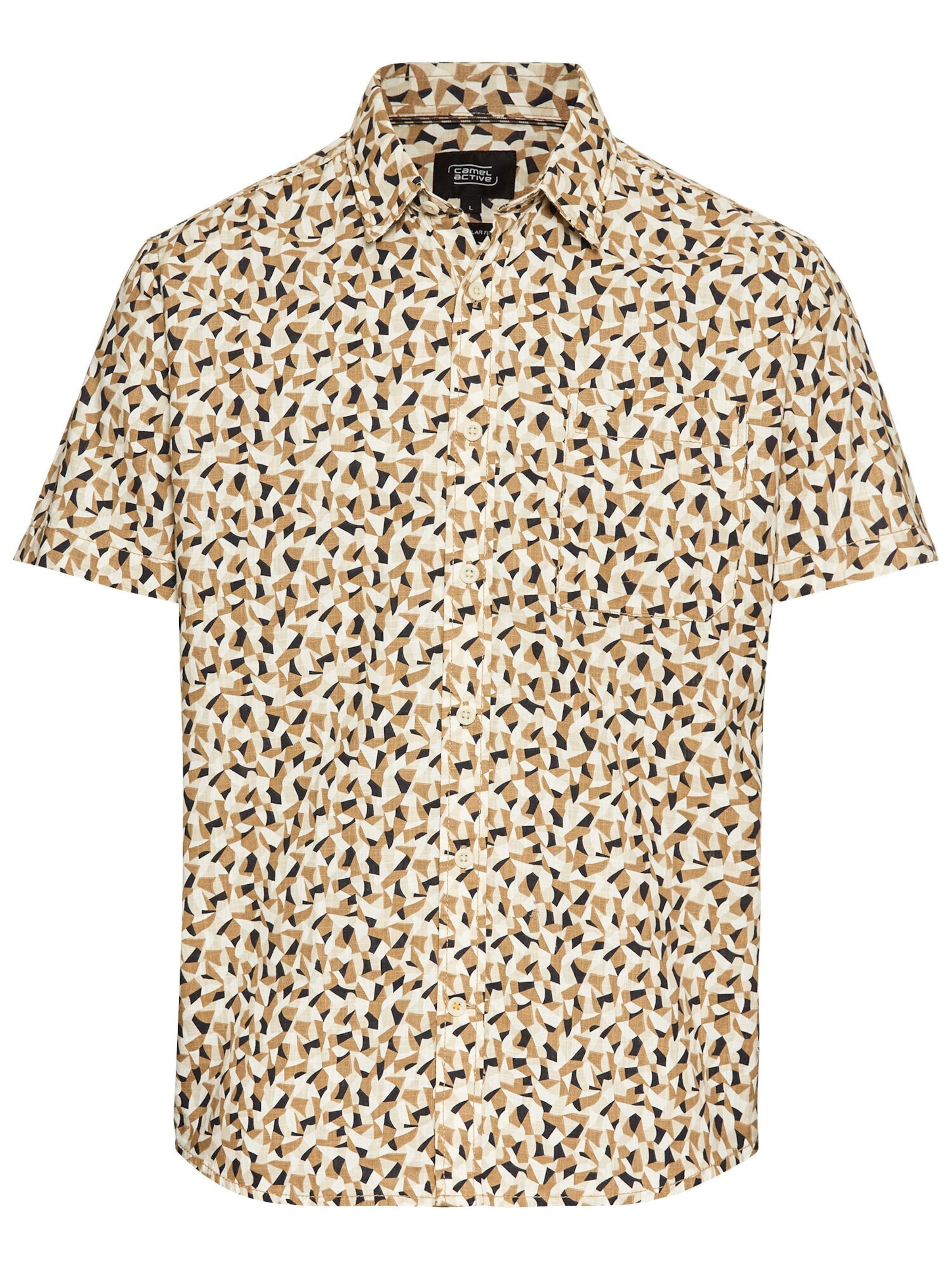 CAMEL ACTIVE Button Up Shirt in Beige: front