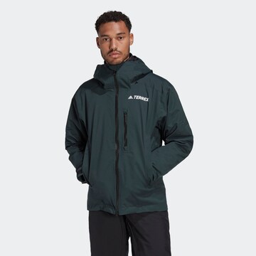 ADIDAS TERREX Athletic Jacket 'Resort' in Green: front