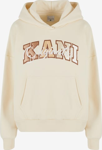 Sweat-shirt Karl Kani en beige : devant