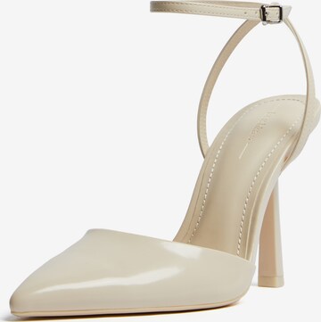 Bershka Slingback Pumps in White: front