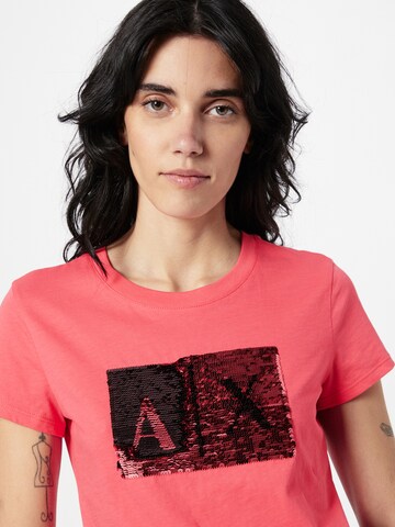 ARMANI EXCHANGE T-shirt i rosa