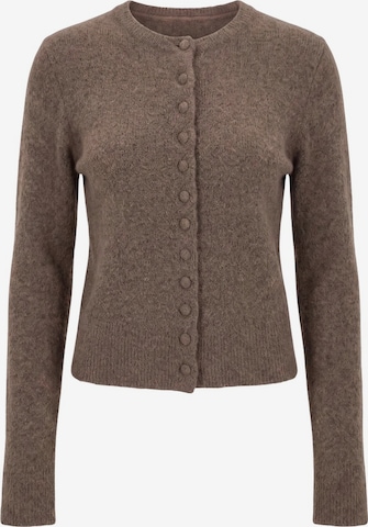 TOPSHOP Strickjacke 'SIA' in Braun: Vorderseite