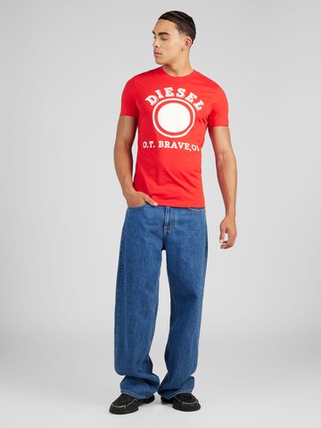 DIESEL - Camiseta 'DIEGOR' en rojo