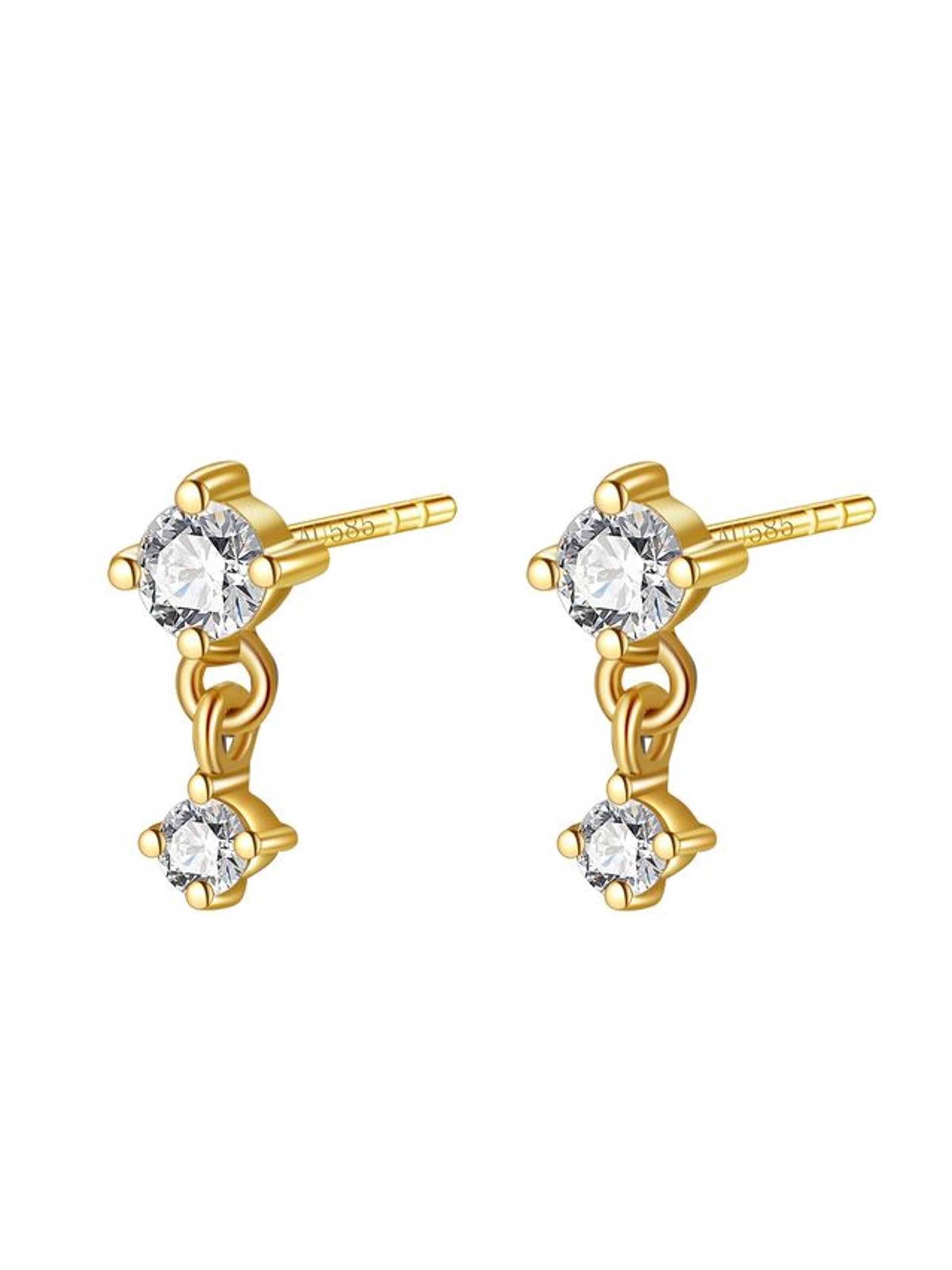 Dear Me Earrings 'Infinite' in Gold: front