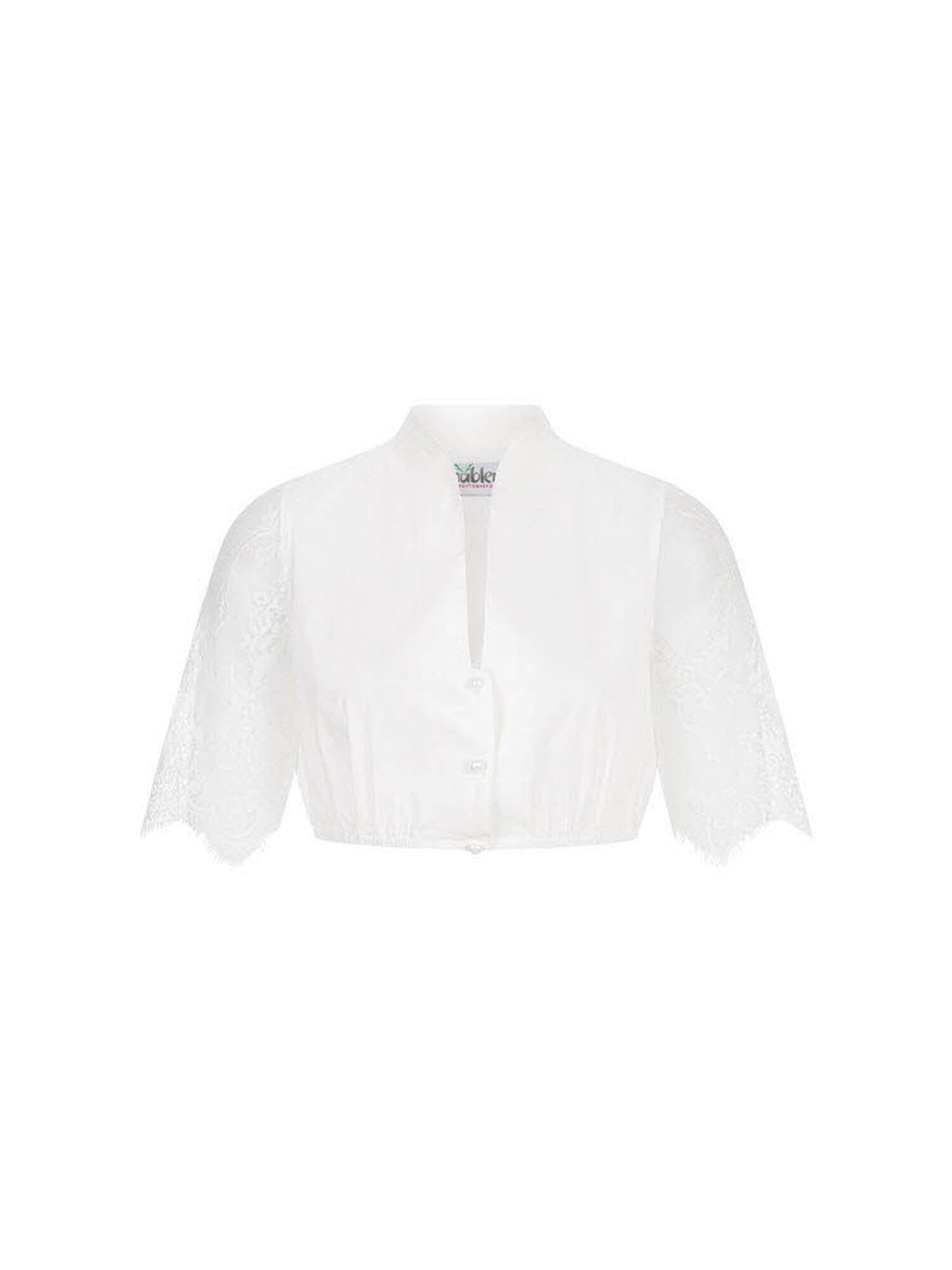 Trachtenhof Nübler Trachtenbluse 'Dirndlbluse kurzarm Emma'‌‌‌‌‌‌‌‌‌ in Beige: Vorderseite