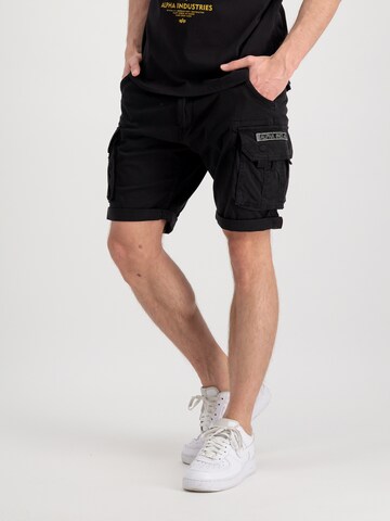 ALPHA INDUSTRIES Regular Cargo trousers in Black